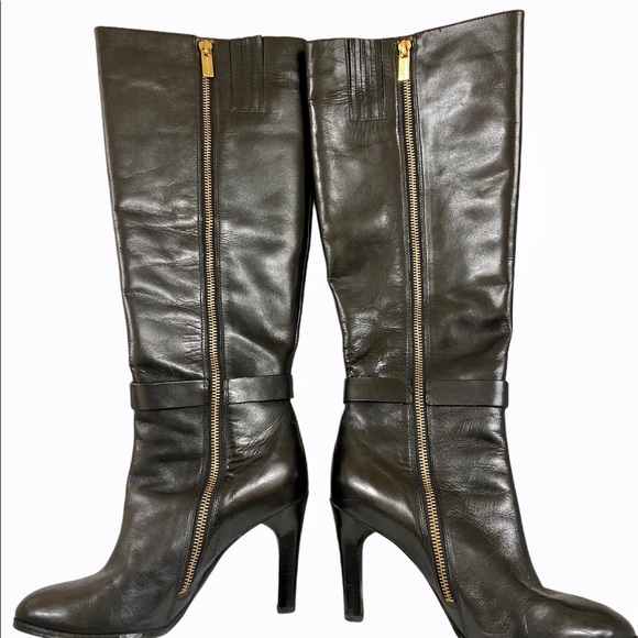 Micheal Kors High Heel Leather Boots - Picture 2 of 6